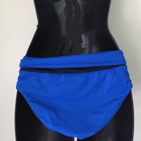 BCBG BIKINI SWIMSUIT REVERSIBLE NAVY BLUE - Picture 7 of 8